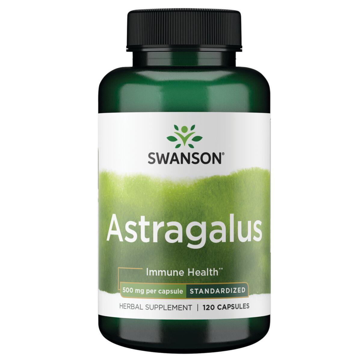 Swanson Superior Herbs Astragalus - Standardized Vitamin | 500 mg | 120 Caps
