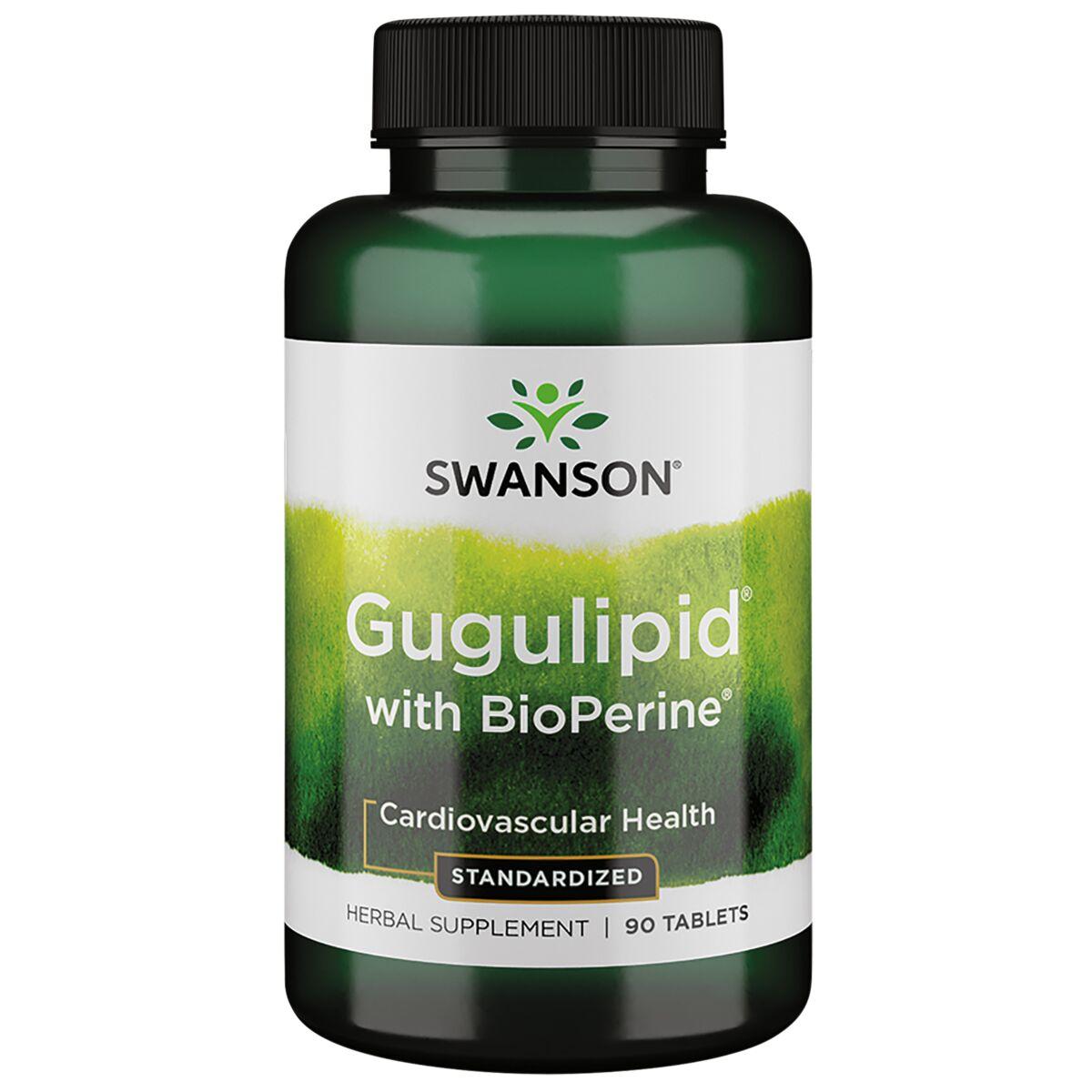 Swanson Superior Herbs Gugulipid with Bioperine - Standardized Vitamin | 90 Tabs