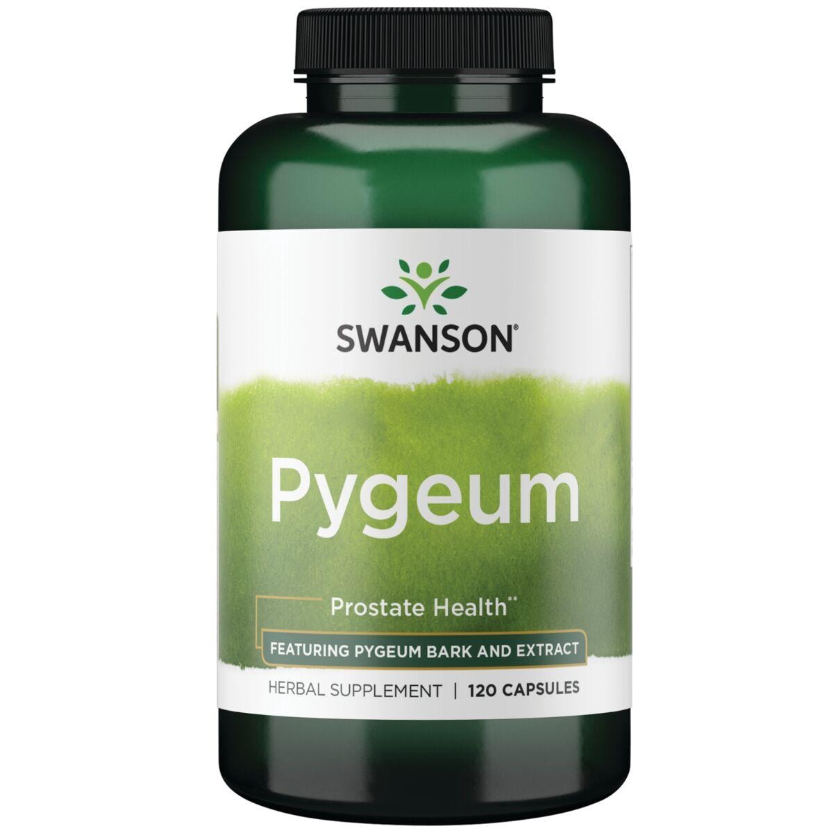Swanson Superior Herbs Pygeum - Featuring Bark and Extract Vitamin | 120 Caps | Prostate Health