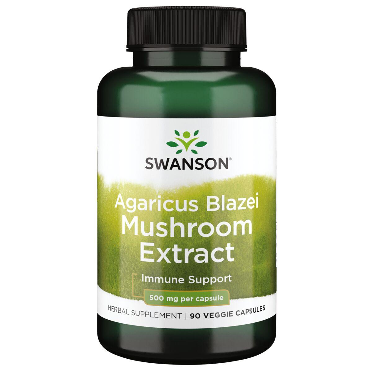 Swanson Superior Herbs Agaricus Blazei Mushroom Extract Vitamin | 500 mg | 90 Veg Caps | Herbs and Supplements