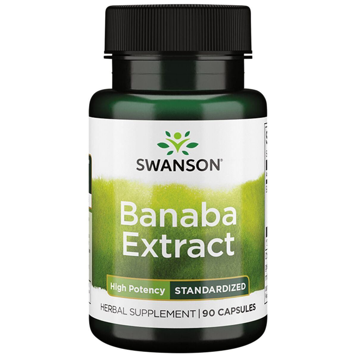 Swanson Superior Herbs Banaba Extract - High Potency Standardized Vitamin | 60 mg | 90 Caps