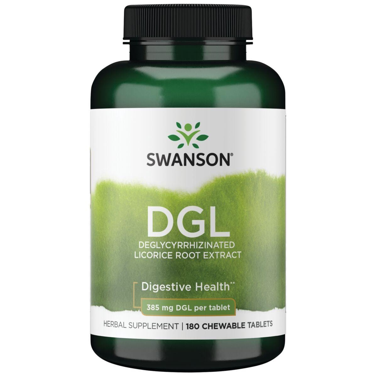 Swanson Superior Herbs Dgl Deglycyrrhizinated Licorice Root Extract Vitamin | 385 mg | 180 Chewables