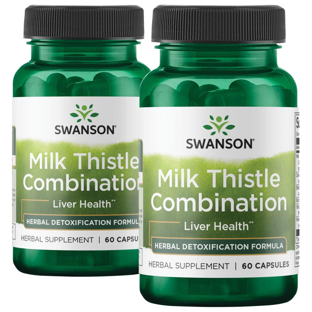 Swanson Superior Herbs Milk Thistle Combination - 2 Pack Vitamin | 2 Pack