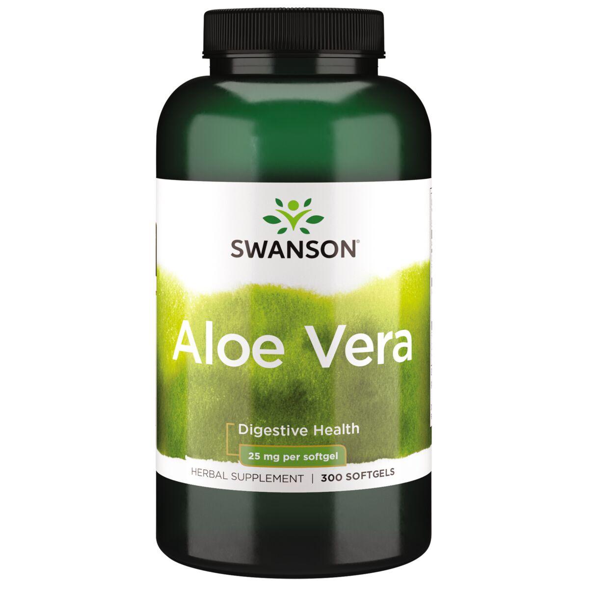 Swanson Superior Herbs Aloe Vera | 25 mg | 300 Soft Gels