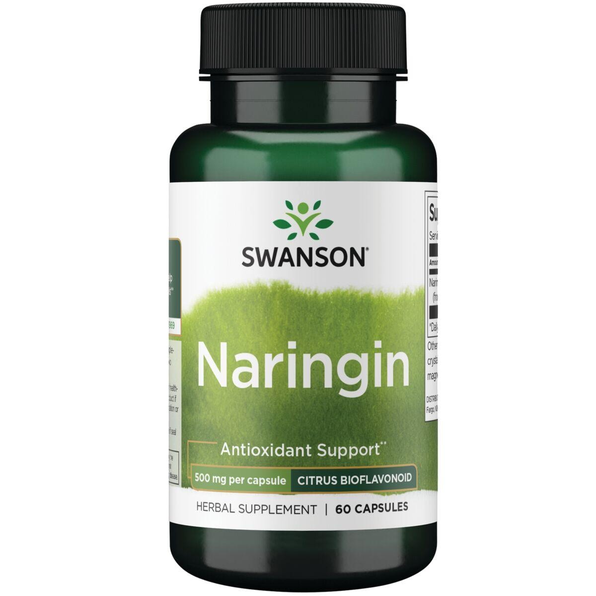 Swanson Superior Herbs Naringin - Citrus Bioflavonoid Vitamin | 500 mg | 60 Caps | Vitamin C