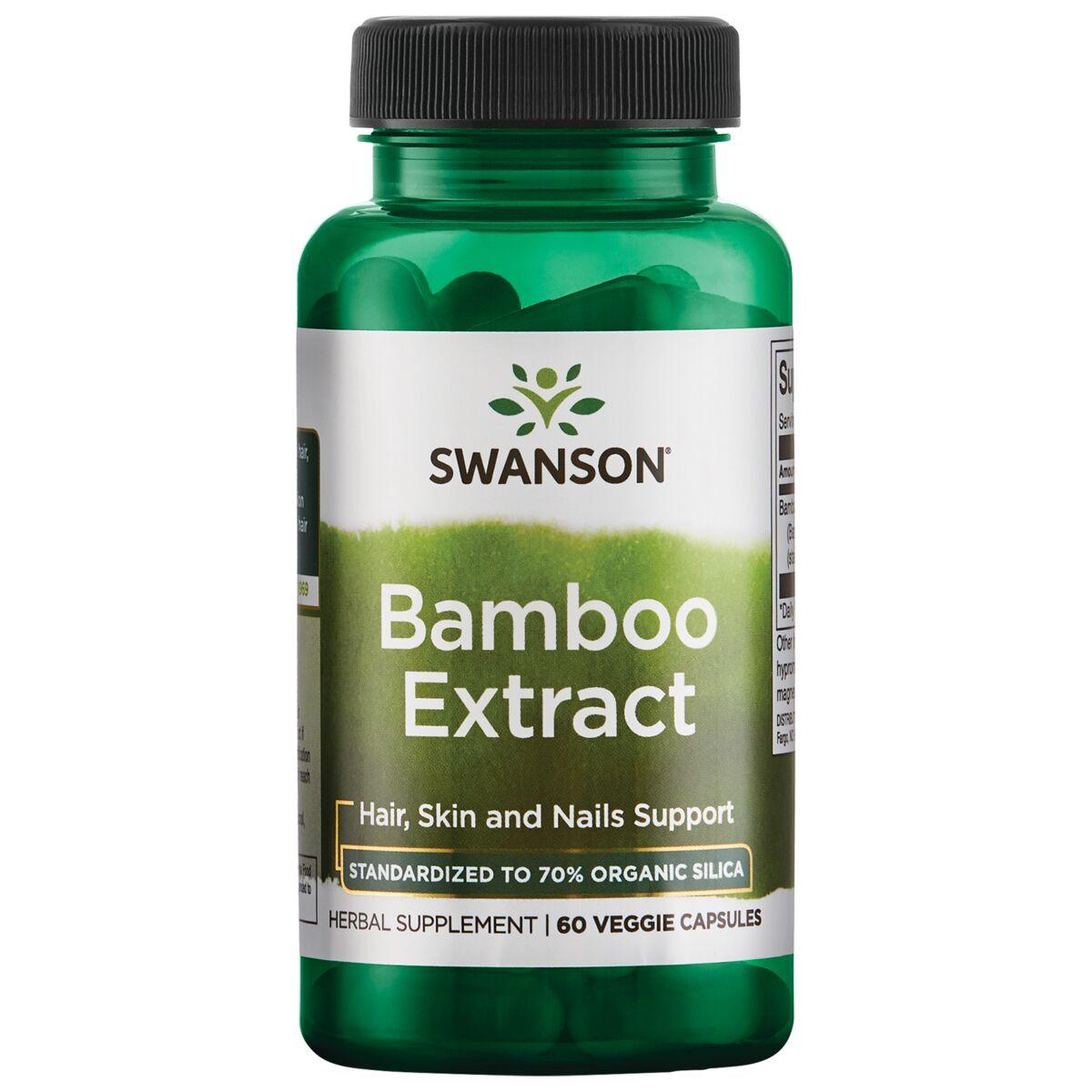 Swanson Superior Herbs Bamboo Extract Vitamin 300 mg 60 Veg Caps