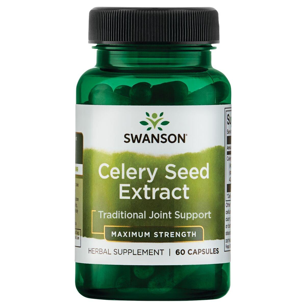 Swanson Superior Herbs Celery Seed Extract - Maximum Strength Vitamin 150 mg 60 Caps
