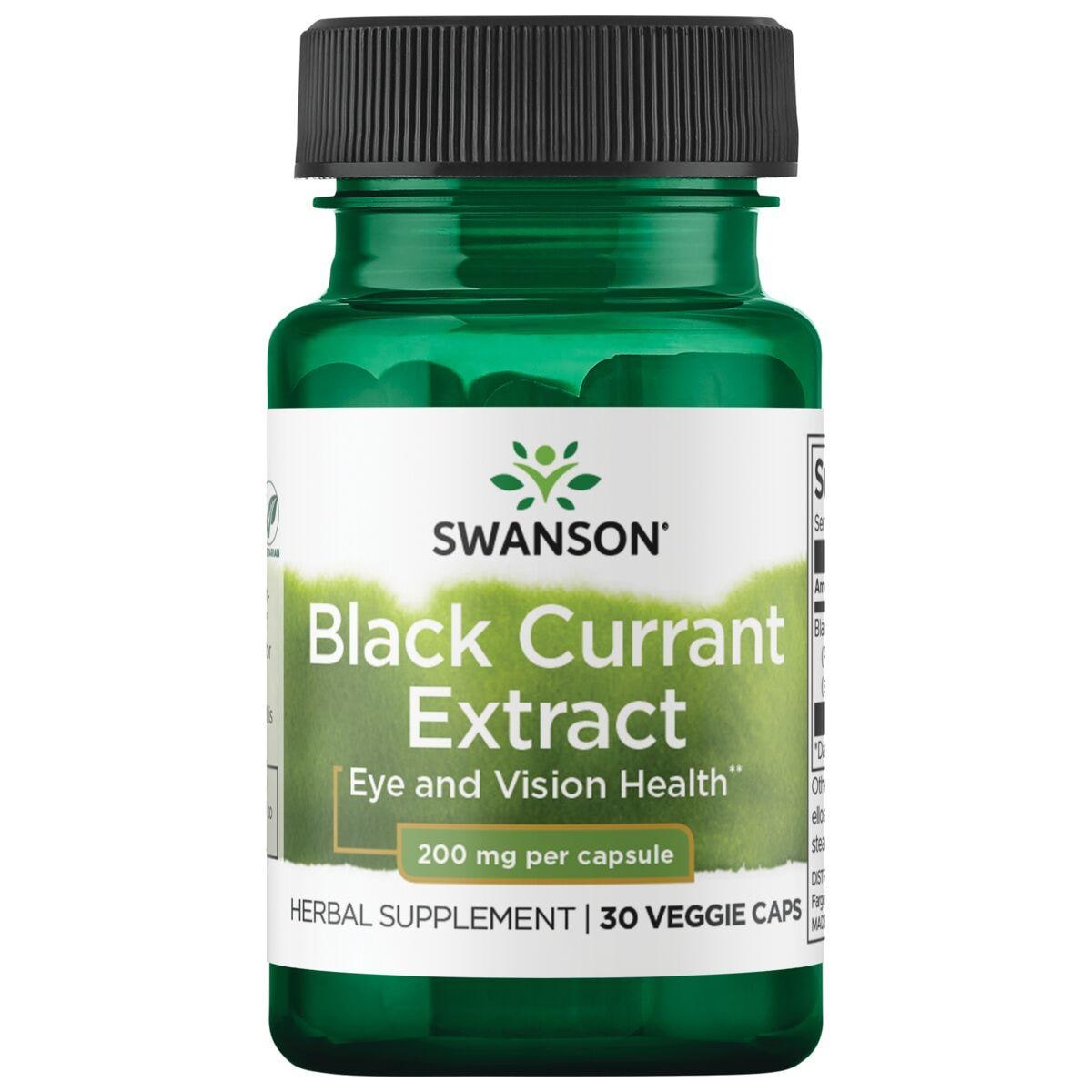 Swanson Superior Herbs Black Currant Extract Vitamin | 200 mg | 30 Veg Caps