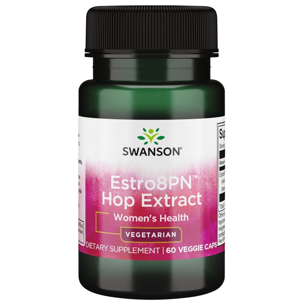 Swanson Superior Herbs Estro8Pn Hop Extract Vitamin | 10 mg | 60 Veg Caps | Womens Health