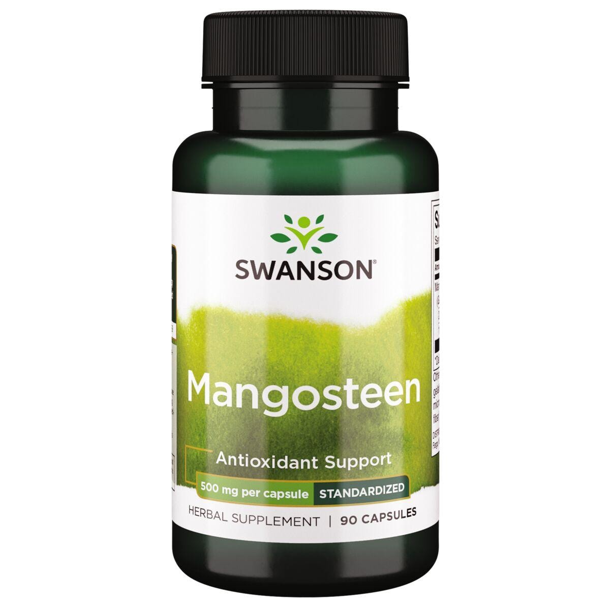 Swanson Superior Herbs Mangosteen - Standardized Vitamin | 500 mg | 90 Caps