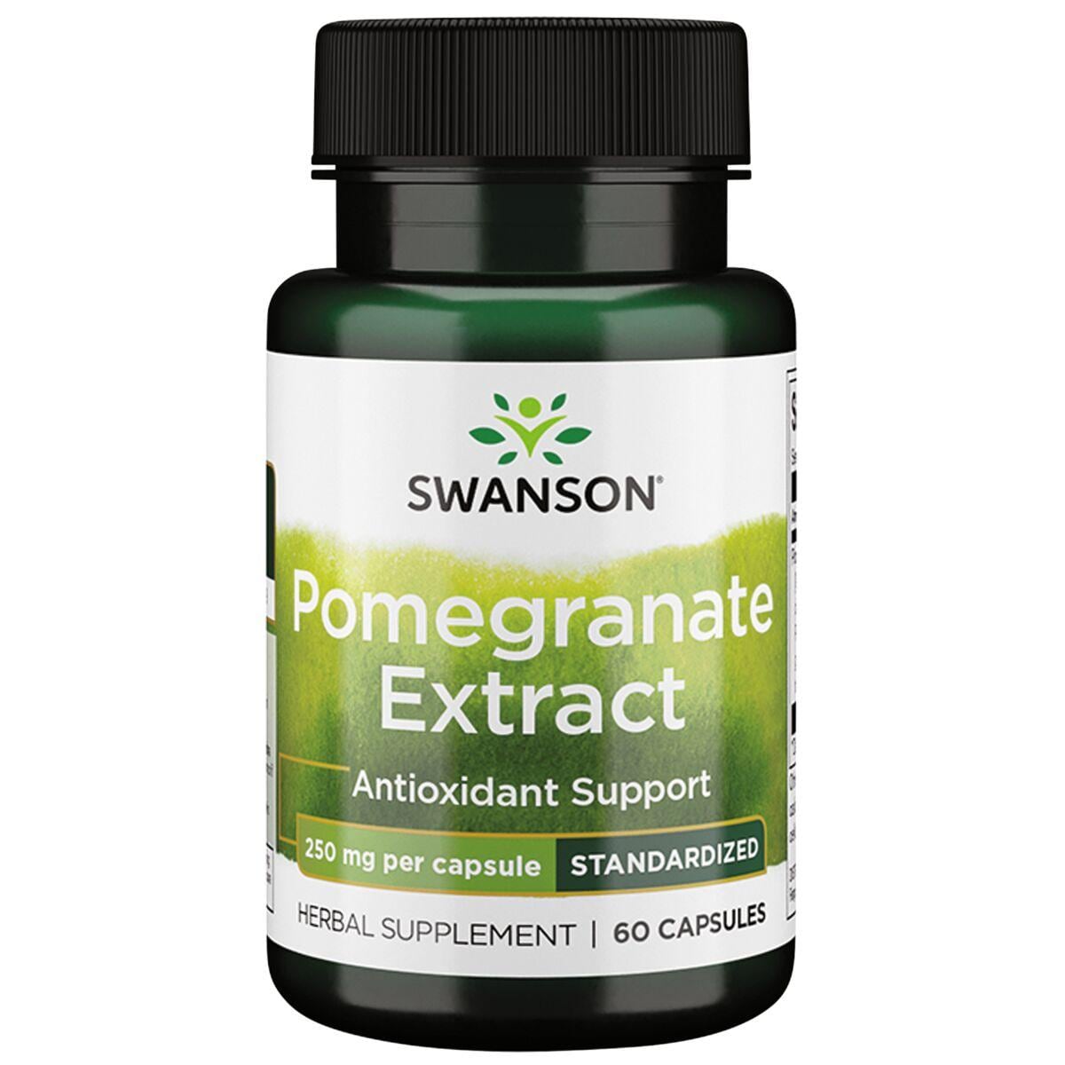 Swanson Superior Herbs Pomegranate Extract - Standardized Vitamin 250 mg 60 Caps