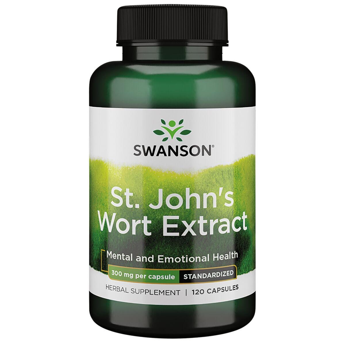 Swanson Superior Herbs St. Johns Wort Extract - Standardized Vitamin | 300 mg | 120 Caps