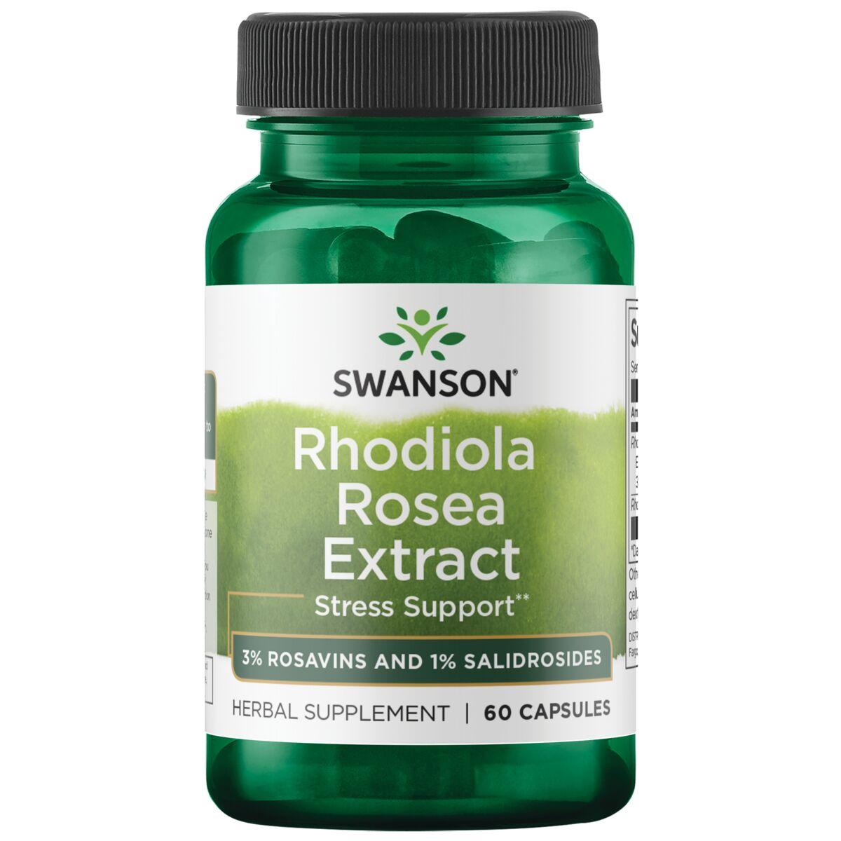 Swanson Superior Herbs Rhodiola Rosea Extract Vitamin | 60 Caps