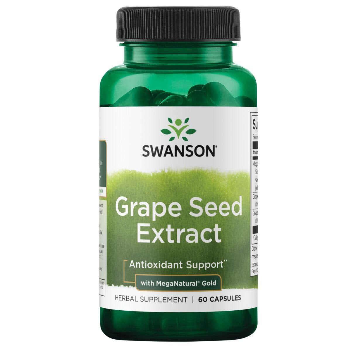 Swanson Superior Herbs Grape Seed Extract with Meganatural Gold Vitamin | 60 Caps