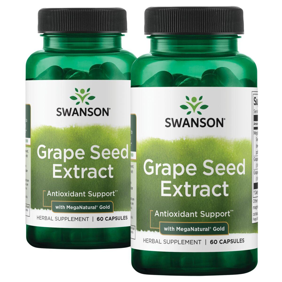 Swanson Superior Herbs Grape Seed Extract with Meganatural Gold - 2 Pack Vitamin | 2 Pack