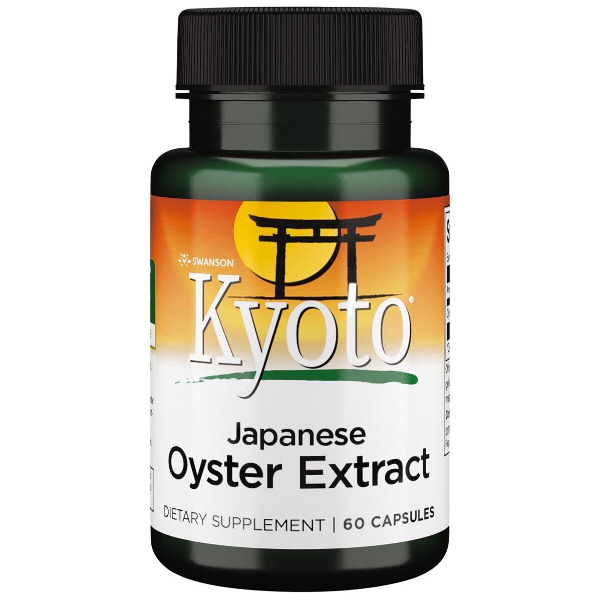 Swanson Kyoto Brand Japanese Oyster Extract Vitamin | 500 mg | 60 Caps