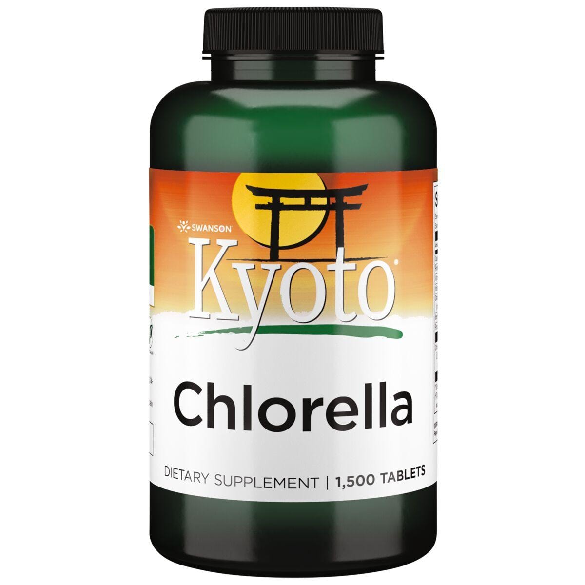 Swanson Kyoto Brand Chlorella Supplement Vitamin | 194 mg | 1500 Tabs