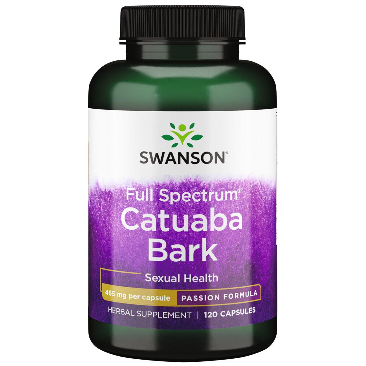 Swanson Passion Full Spectrum Catuaba Bark Vitamin 465 mg 120 Caps