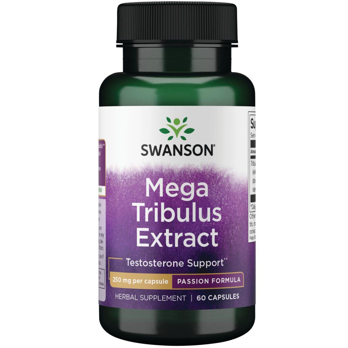 Swanson Passion Mega Tribulus Extract Vitamin | 250 mg | 60 Caps