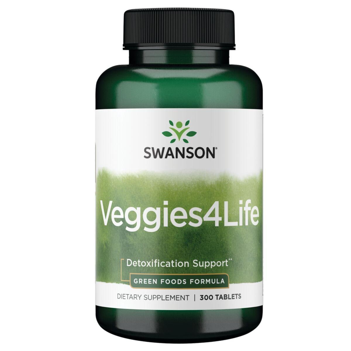 Swanson GreenFoods Formulas Veggies4Life Supplement Vitamin | 300 Tabs