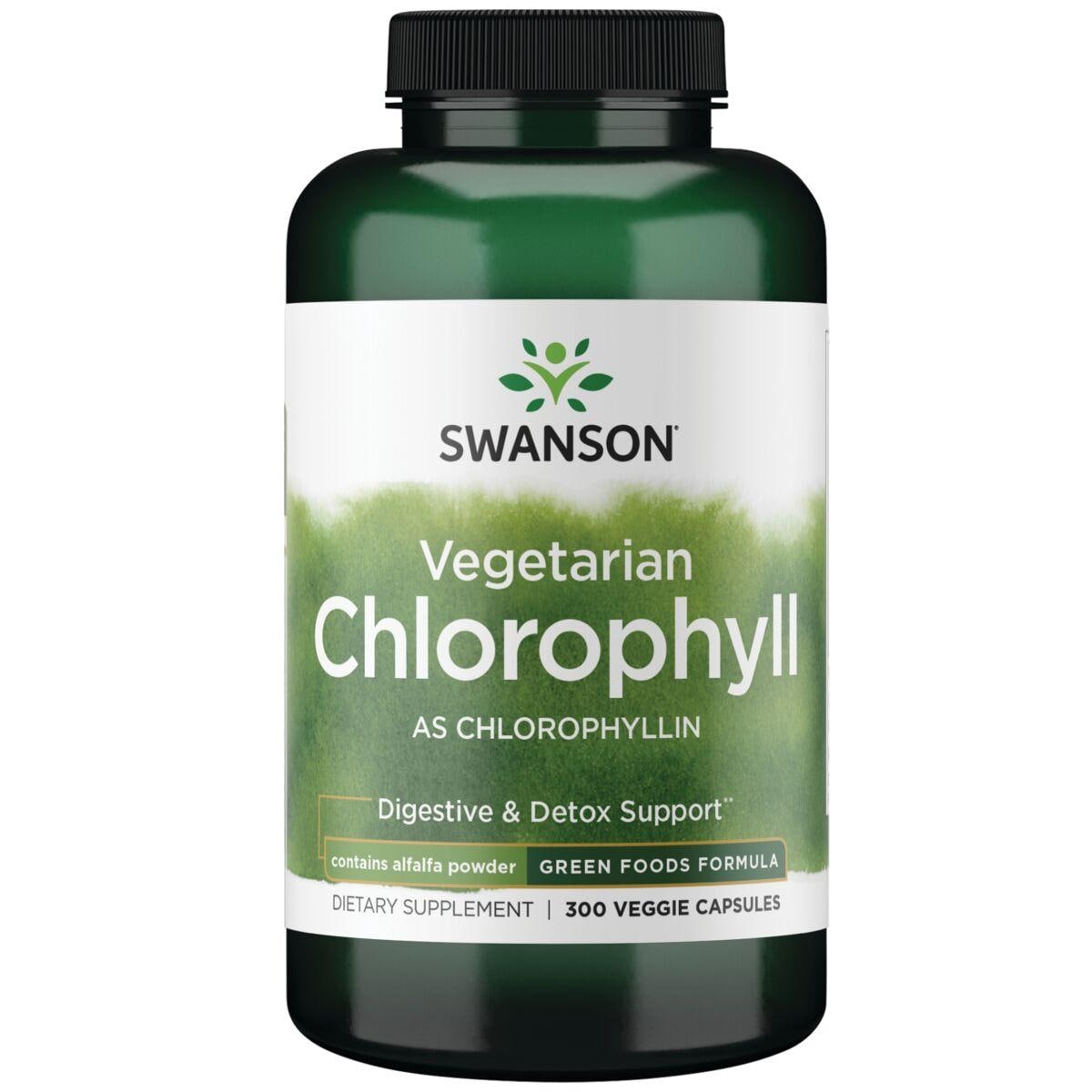 Swanson GreenFoods Formulas Vegetarian Chlorophyll as Chlorophyllin Supplement Vitamin | 60 mg | 300 Veg Caps