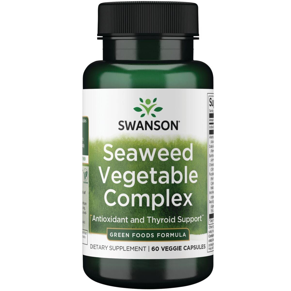 Swanson GreenFoods Formulas Seaweed Vegetable Complex Supplement Vitamin | 60 Veg Caps