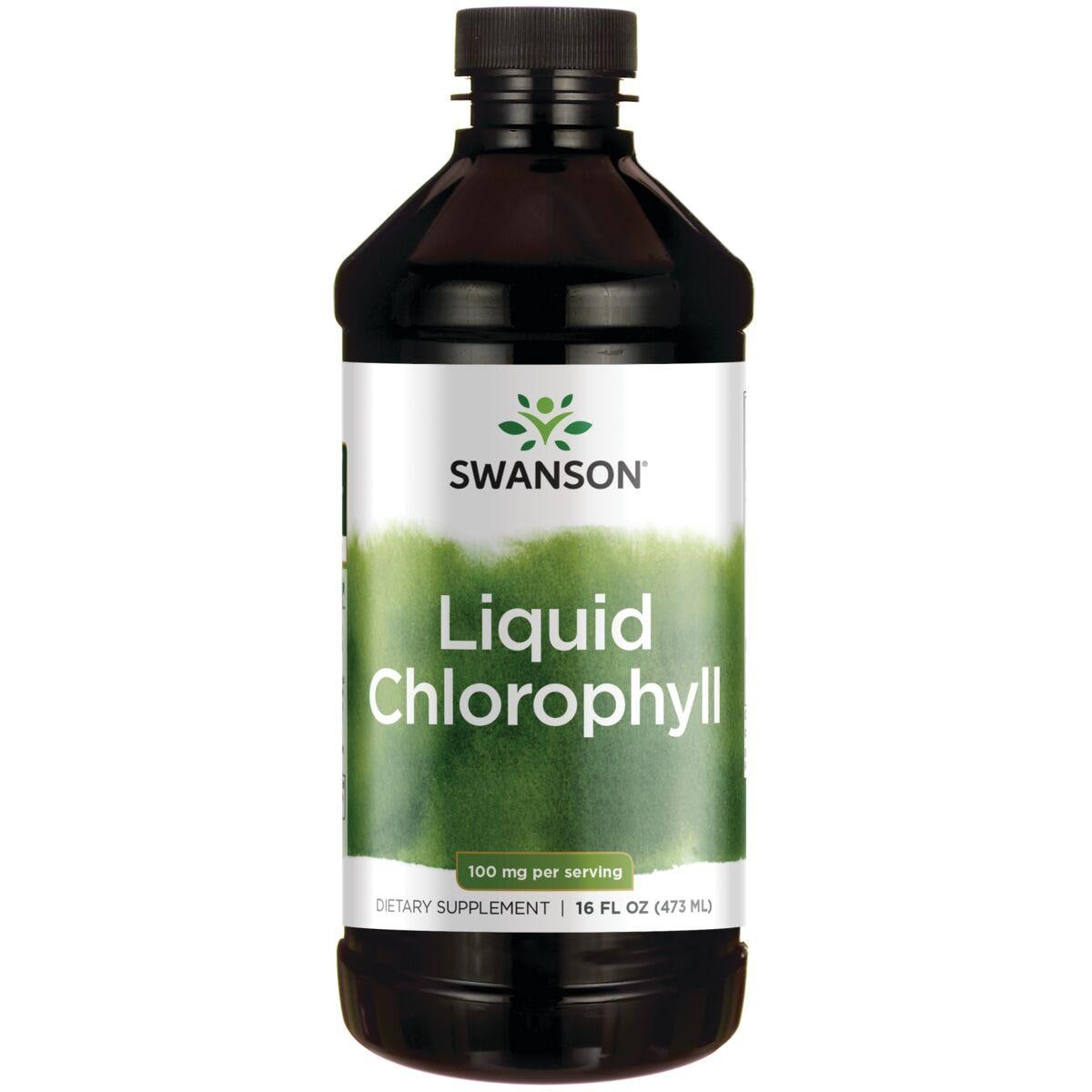Swanson GreenFoods Formulas Liquid Chlorophyll Supplement Vitamin | 100 mg 16 fl oz Liquid