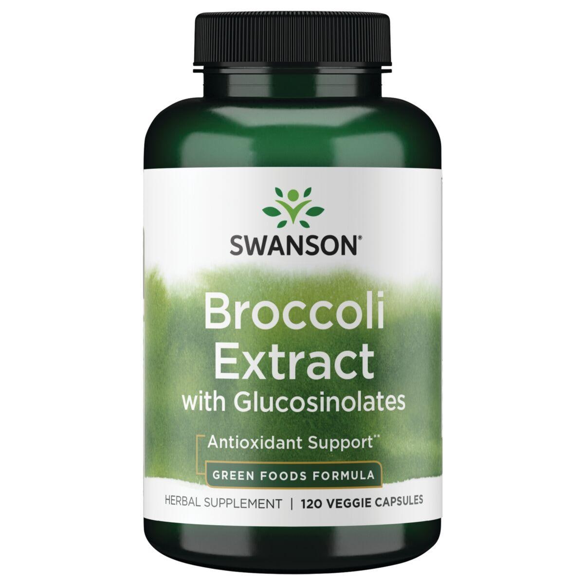 Swanson GreenFoods Formulas Broccoli Extract with Glucosinolates Supplement Vitamin | 600 mg | 120 Veg Caps