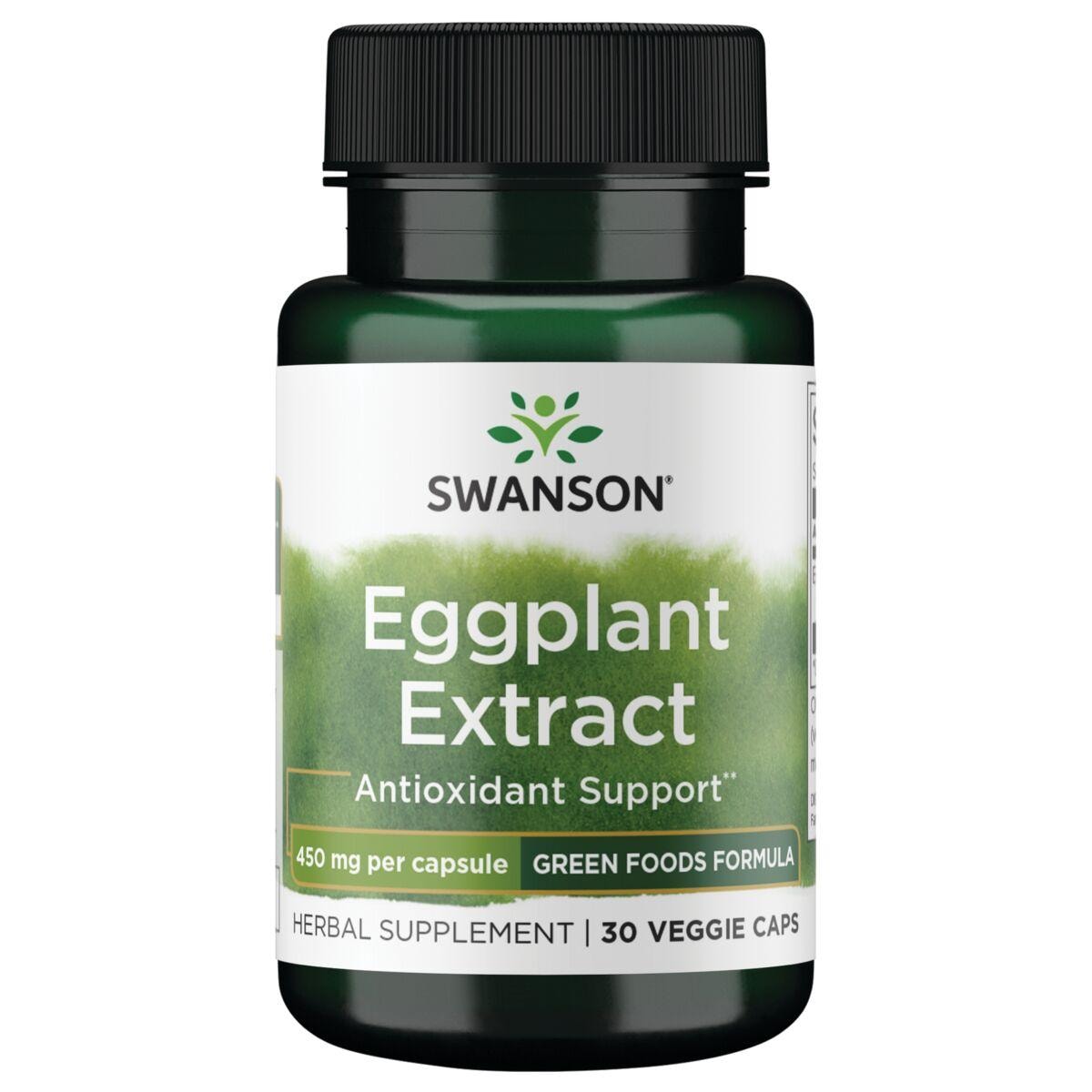 Swanson GreenFoods Formulas Eggplant Extract Supplement Vitamin | 450 mg | 30 Veg Caps