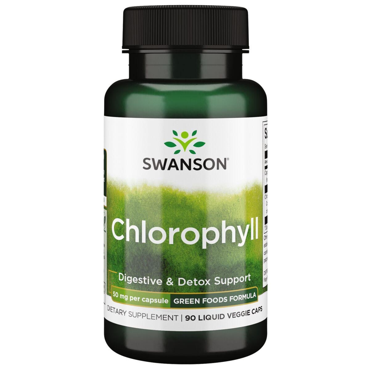 Swanson GreenFoods Formulas Chlorophyll Supplement Vitamin | 50 mg | 90 Liquid Vegcap