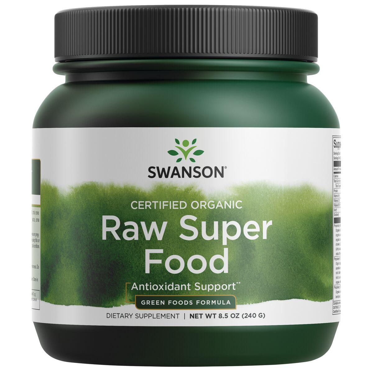 Swanson GreenFoods Formulas Certified Organic Raw Super Food Supplement Vitamin | 8.5 oz Powder