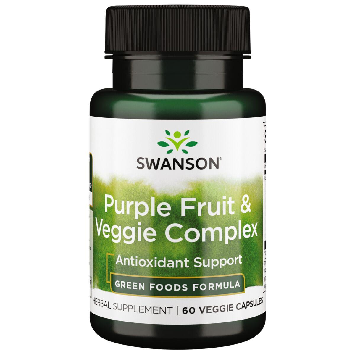 Swanson GreenFoods Formulas Purple Fruit & Veggie Complex Supplement Vitamin | 400 mg | 60 Veg Caps