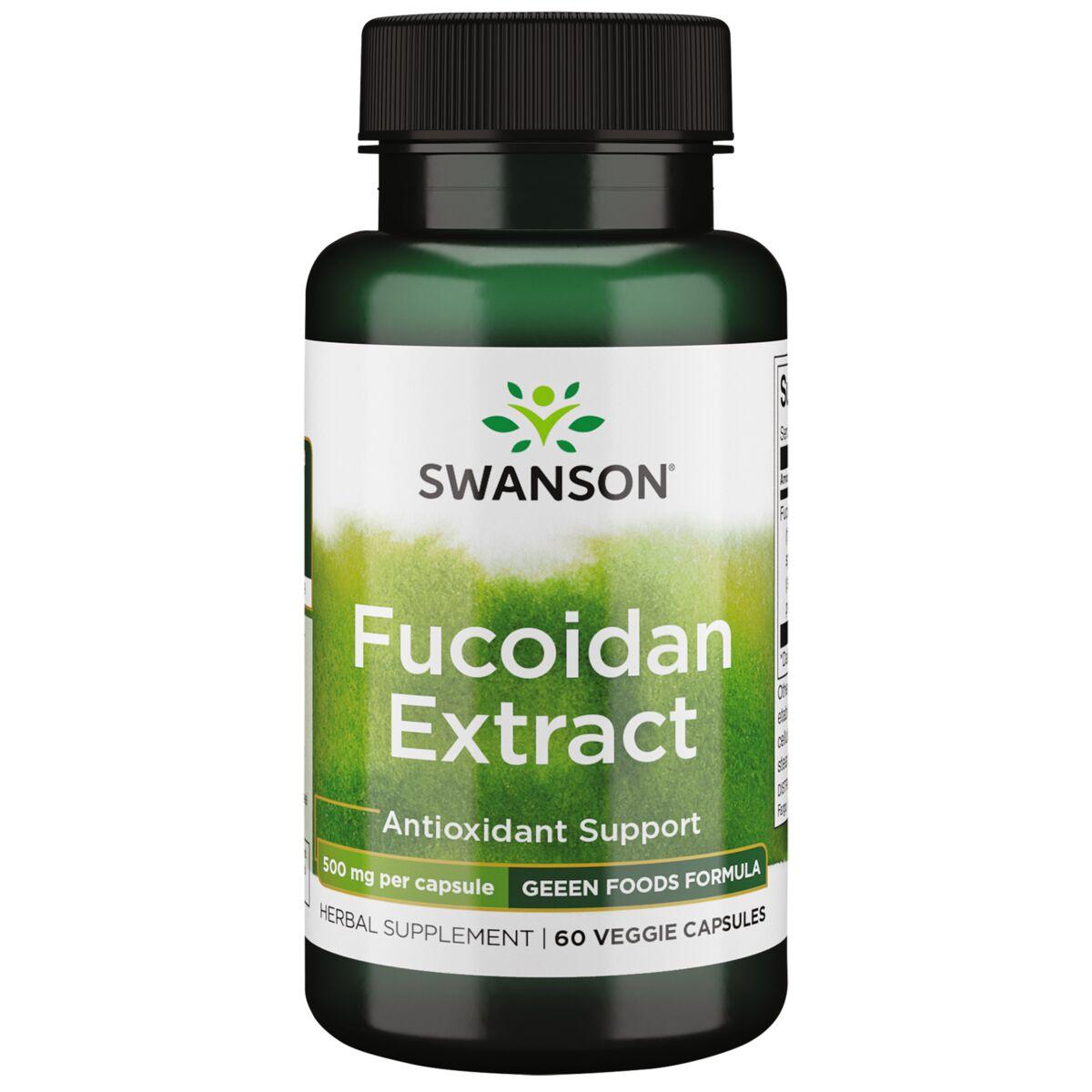 Swanson GreenFoods Formulas Fucoidan Extract Supplement Vitamin | 500 mg | 60 Veg Caps