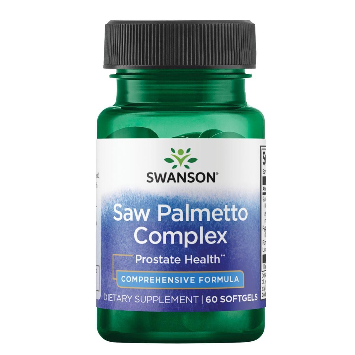 Swanson Ultra Saw Palmetto Complex Vitamin | 60 Soft Gels | Prostate Health