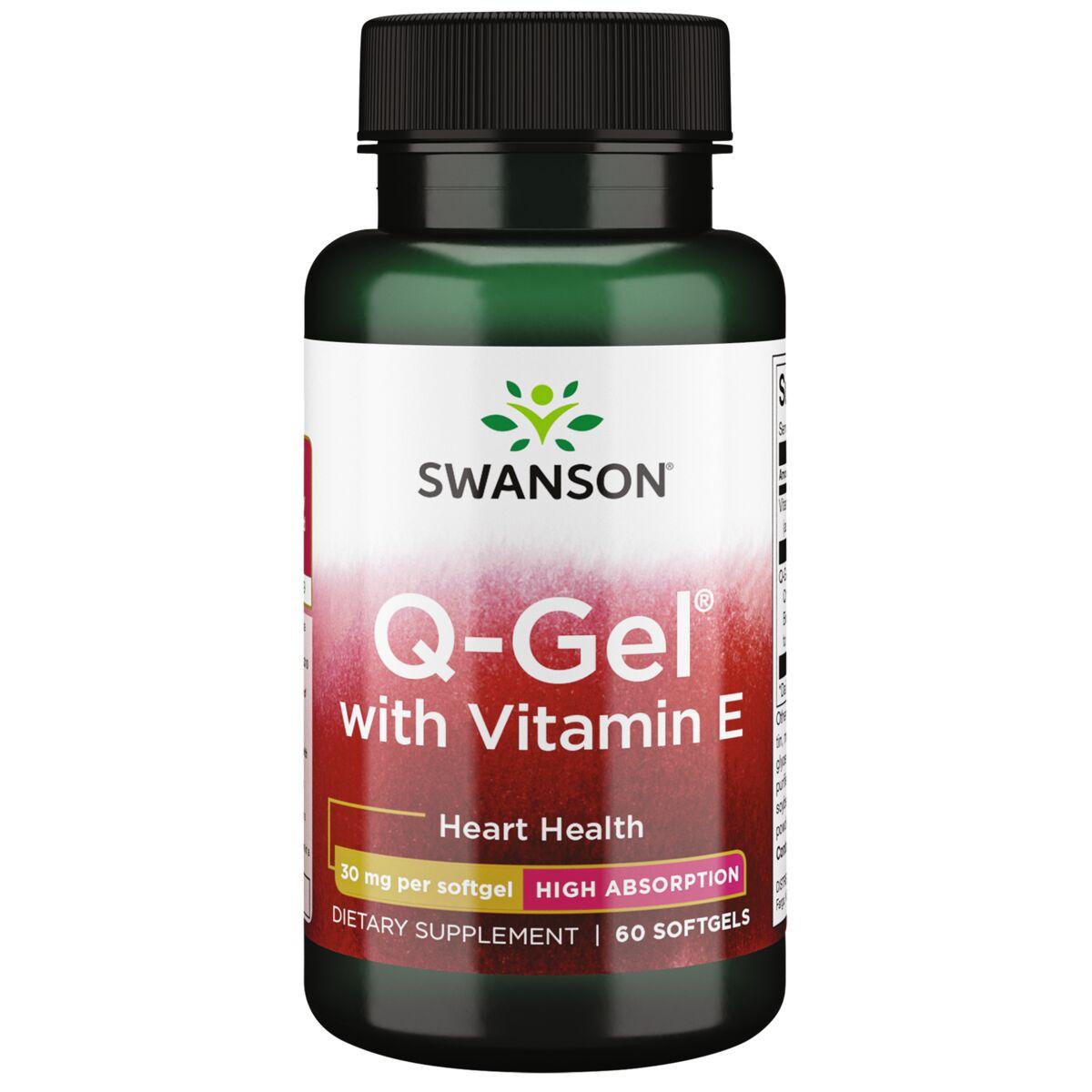 Swanson Ultra Q-Gel with Vitamin E | 30 mg | 60 Soft Gels
