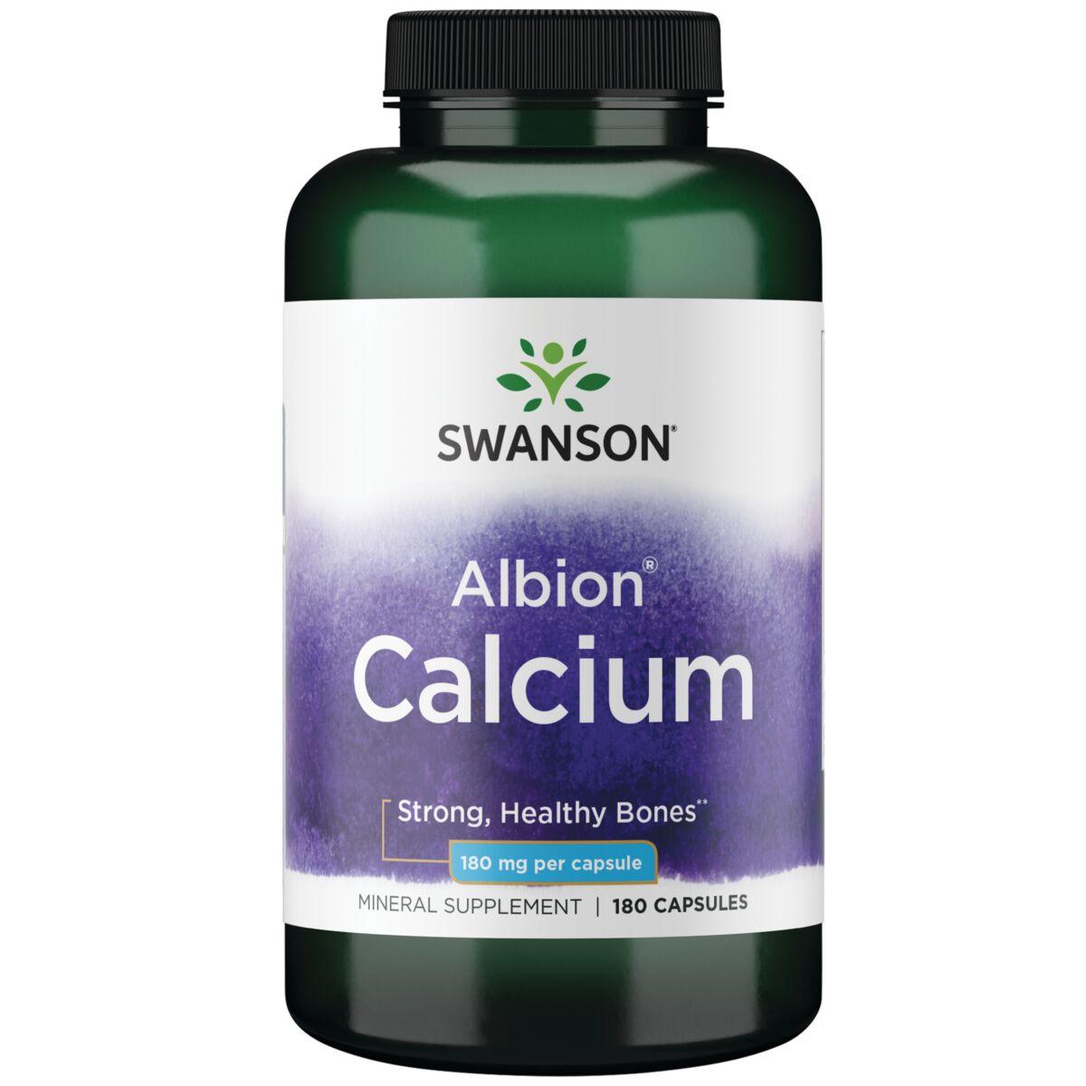 Swanson Ultra Albion Calcium Vitamin | 180 mg | 180 Caps