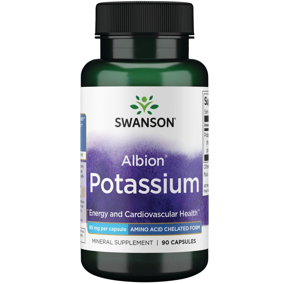 Swanson Ultra Albion Potassium Vitamin | 99 mg | 90 Caps