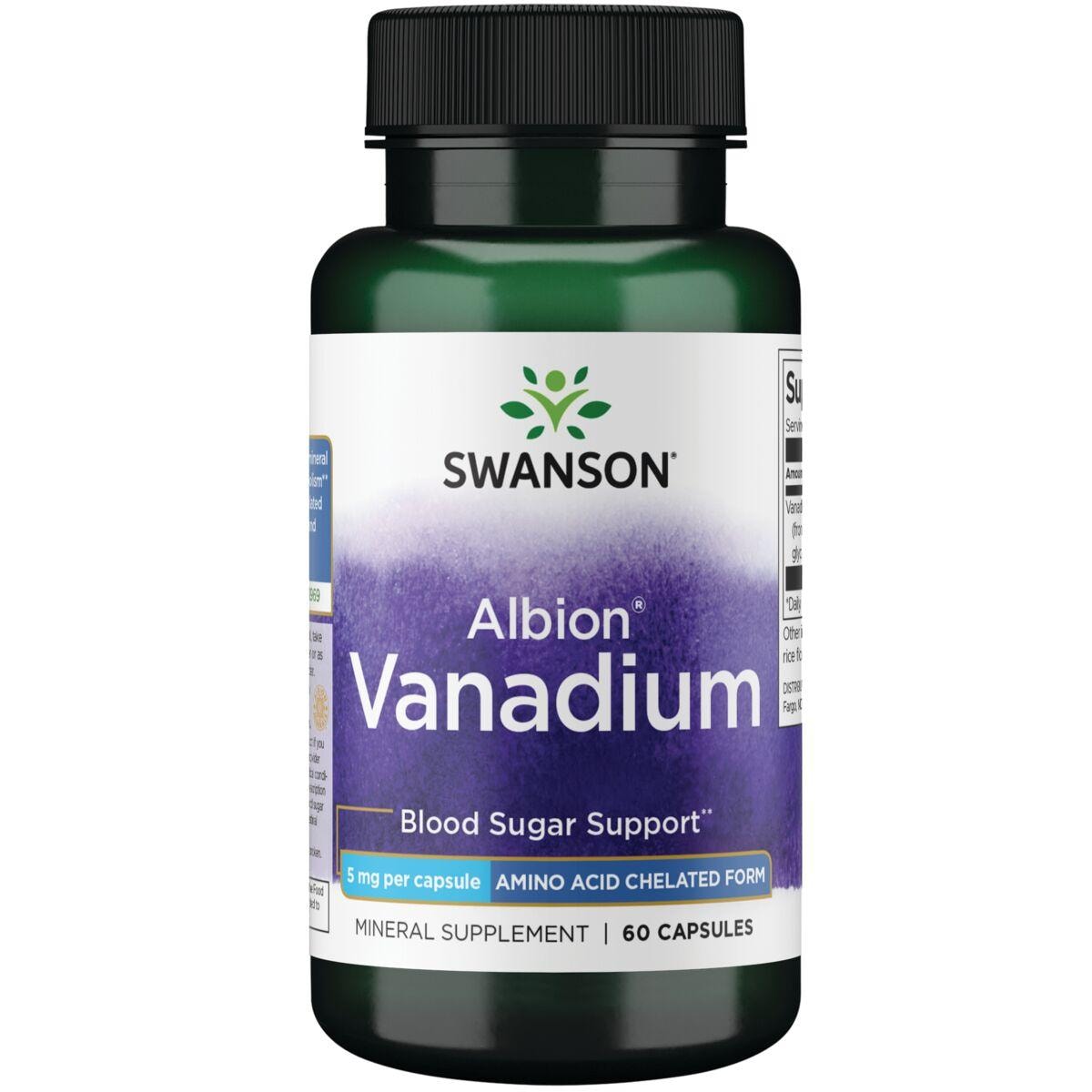 Swanson Ultra Albion Vanadium Vitamin | 5 mg | 60 Caps