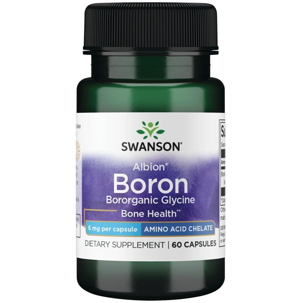 Swanson Ultra Albion Boron Bororganic Glycine Vitamin | 6 mg | 60 Caps
