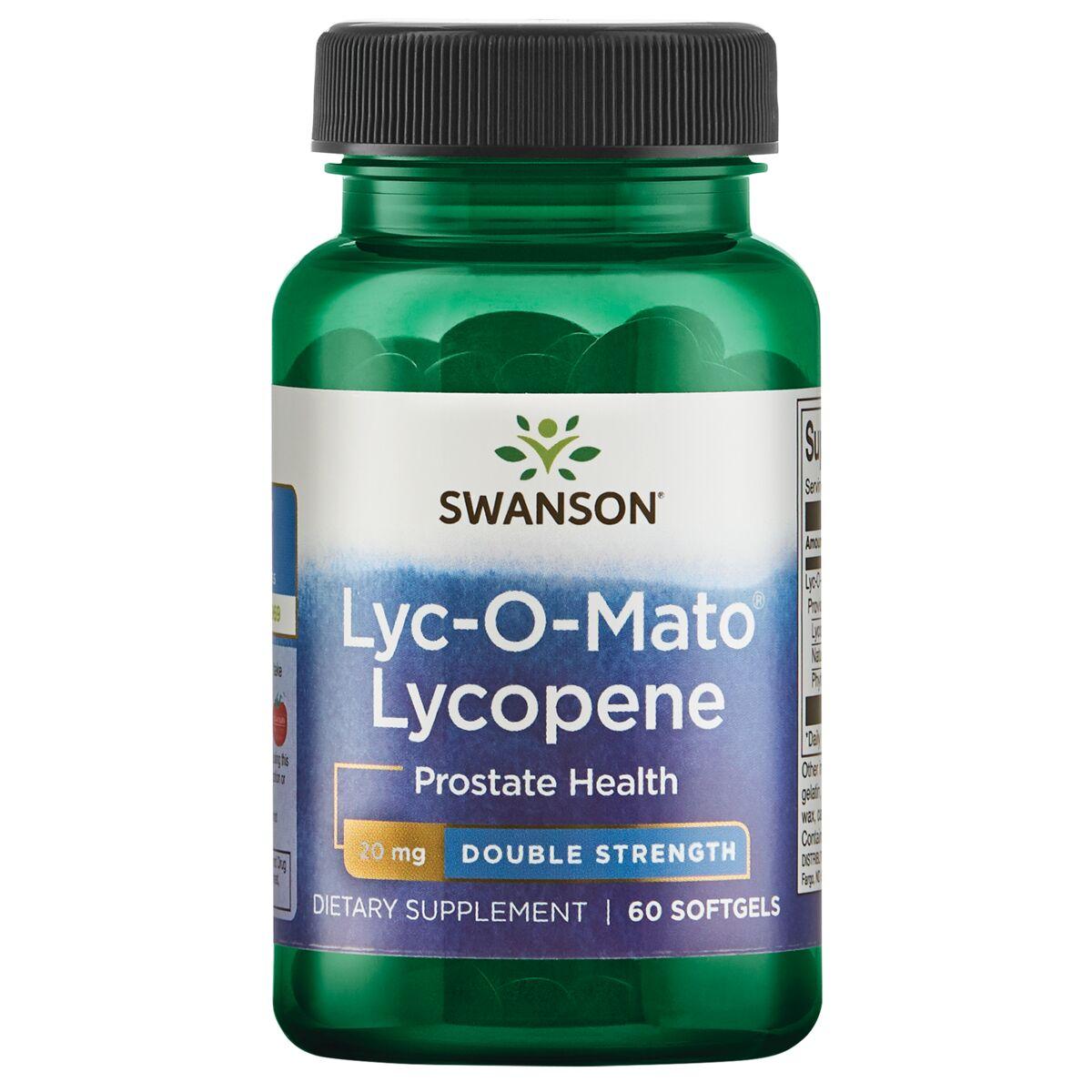 Swanson Ultra Lyc-O-Mato Lycopene - Double Strength Supplement Vitamin 20 mg 60 Soft Gels