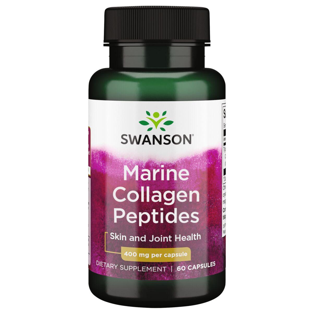 Swanson Ultra Type I Hydrolyzed Marine Collagen Peptides Supplement Vitamin 400 mg 60 Caps