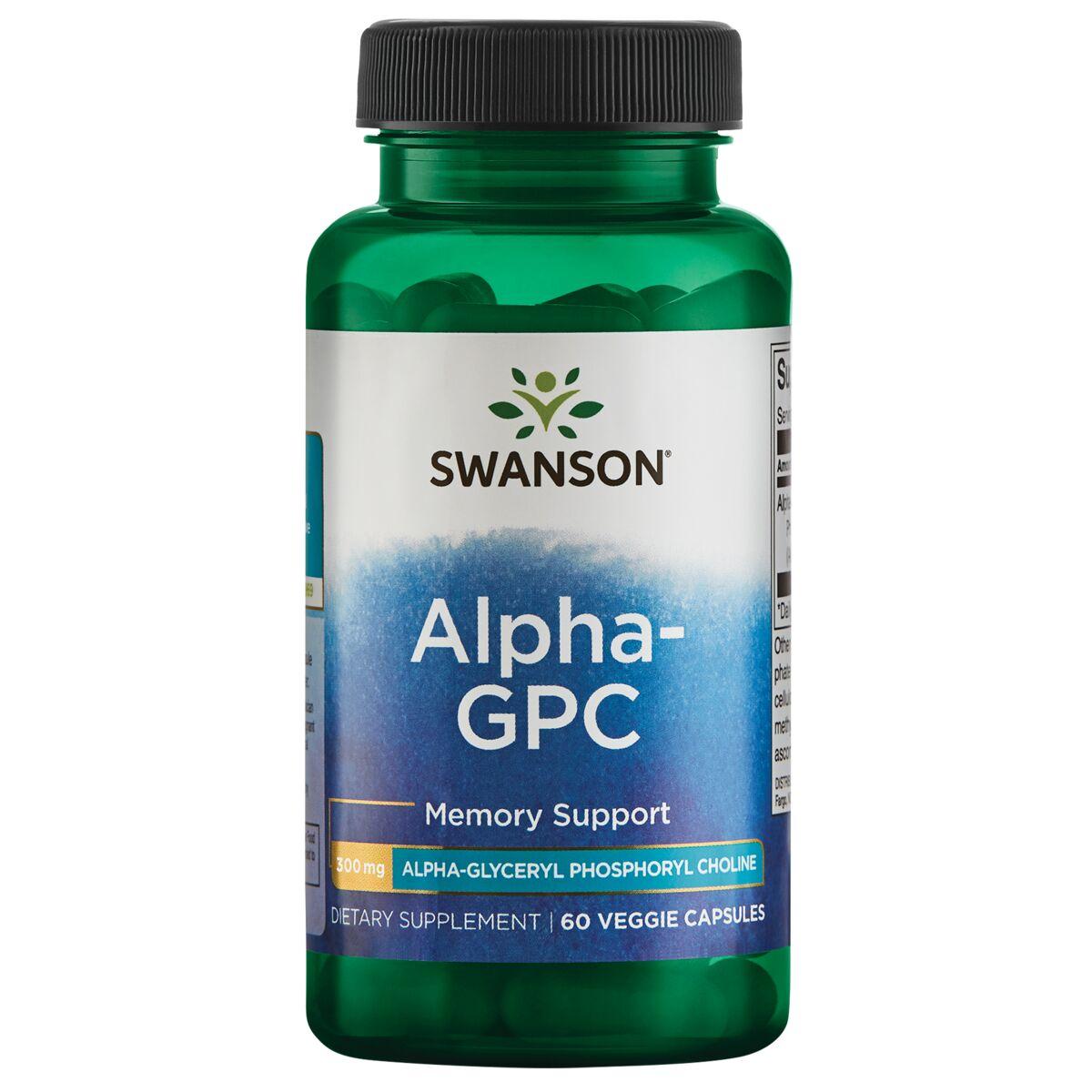Swanson Ultra Alpha-Gpc Alpha-Glyceryl Phosphoryl Choline Supplement Vitamin | 300 mg | 60 Veg Caps