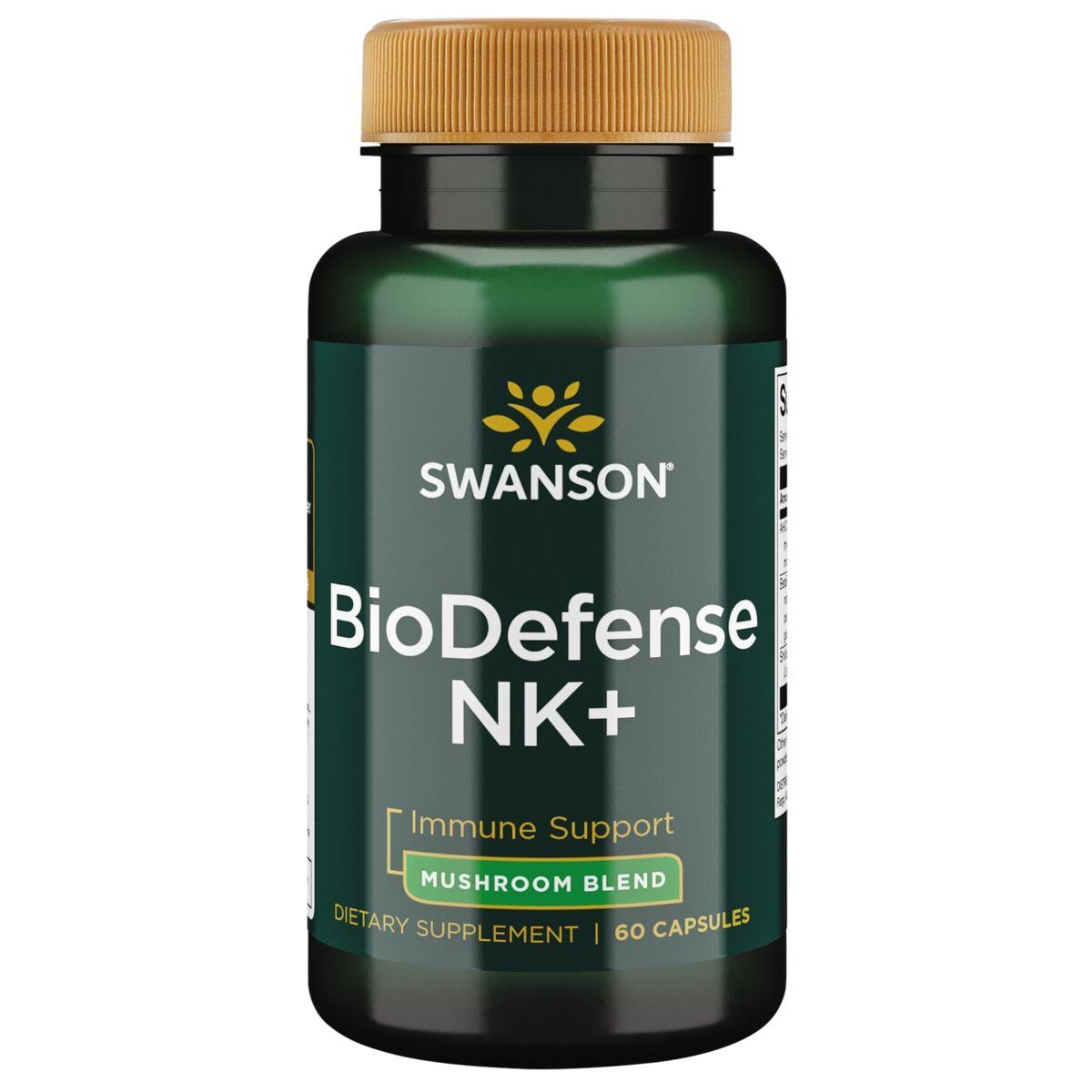 Swanson Ultra Biodefense Nk+ - Mushroom Blend Vitamin | 60 Caps | Herbs and Supplements