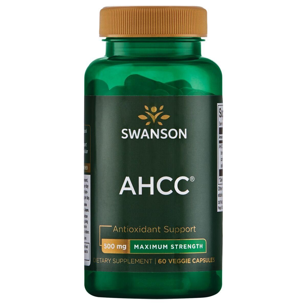 Swanson Ultra Ahcc - Maximum Strength Vitamin | 500 mg | 60 Veg Caps | Herbs and Supplements