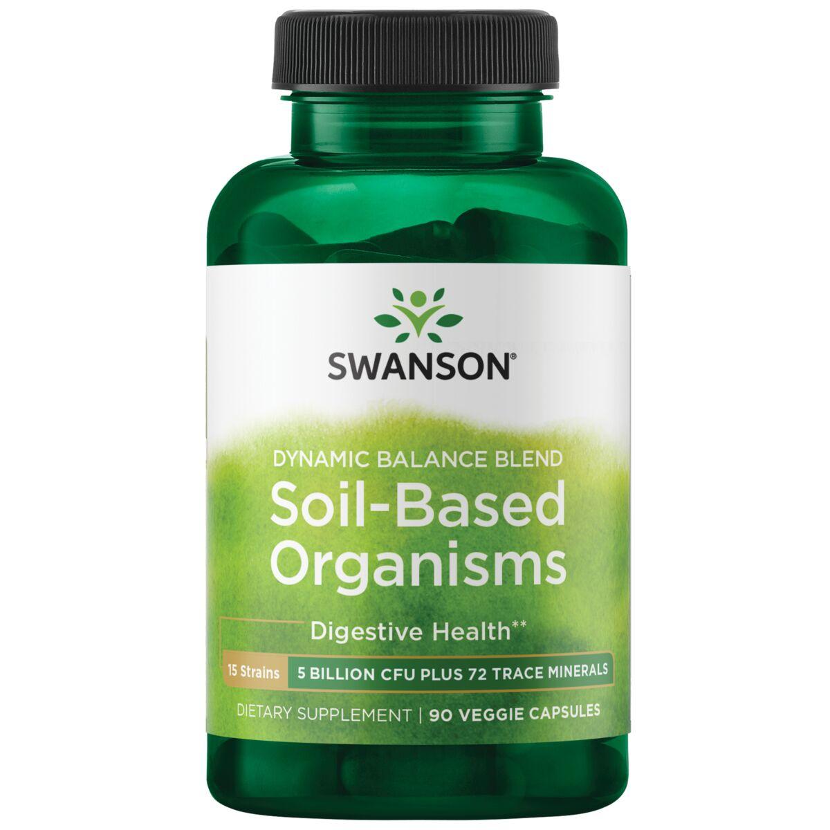 Swanson Ultra Dynamic Balanced Blend Soil-Based Organisms Supplement Vitamin | 5 Billion CFU | 90 Veg Caps | Probiotics