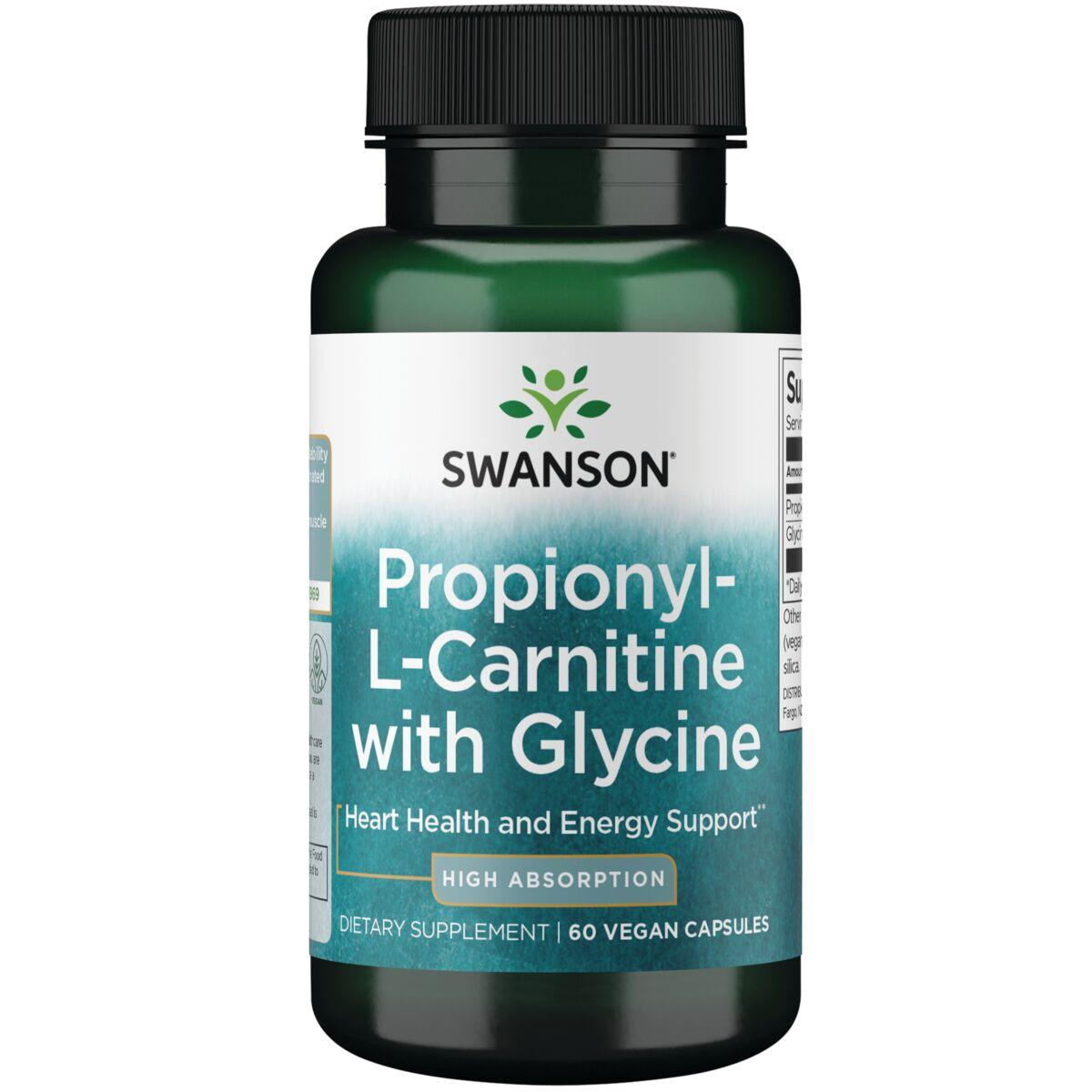 Swanson Ultra Propionyl L-Carnitine with Glycine Vitamin | 60 Veg Caps