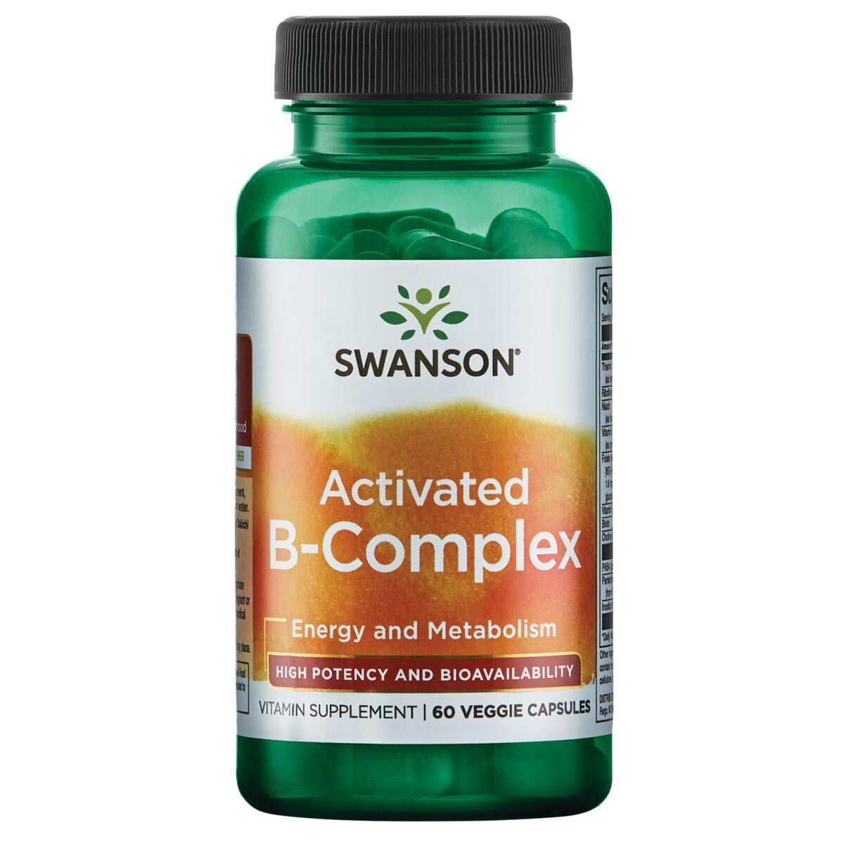 Swanson Ultra Activated B-Complex - High Potency and Bioavailability Vitamin | 60 Veg Caps | Vitamin C
