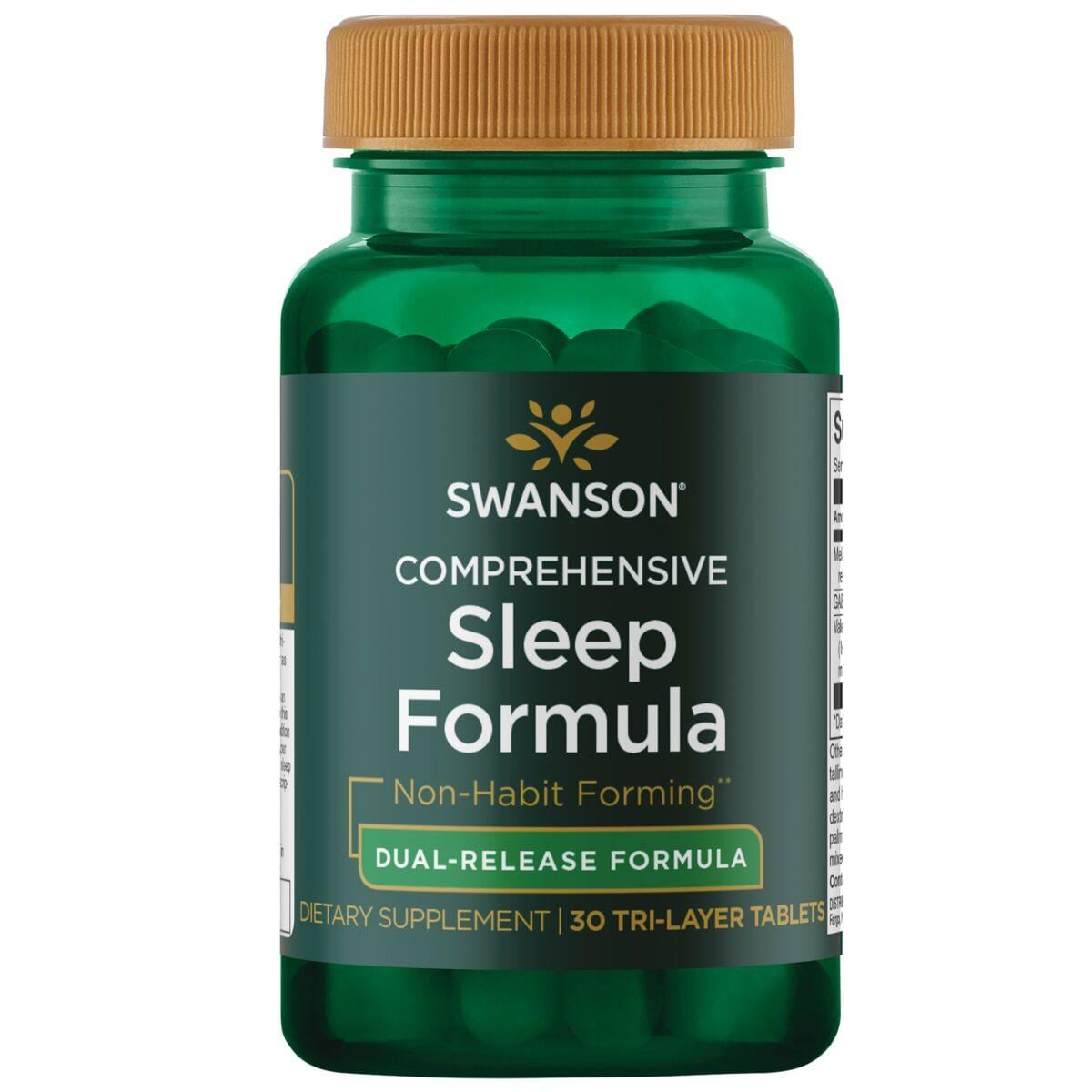 Swanson Ultra Comprehensive Sleep Formula - Dual-Release Supplement Vitamin | 30 Tabs