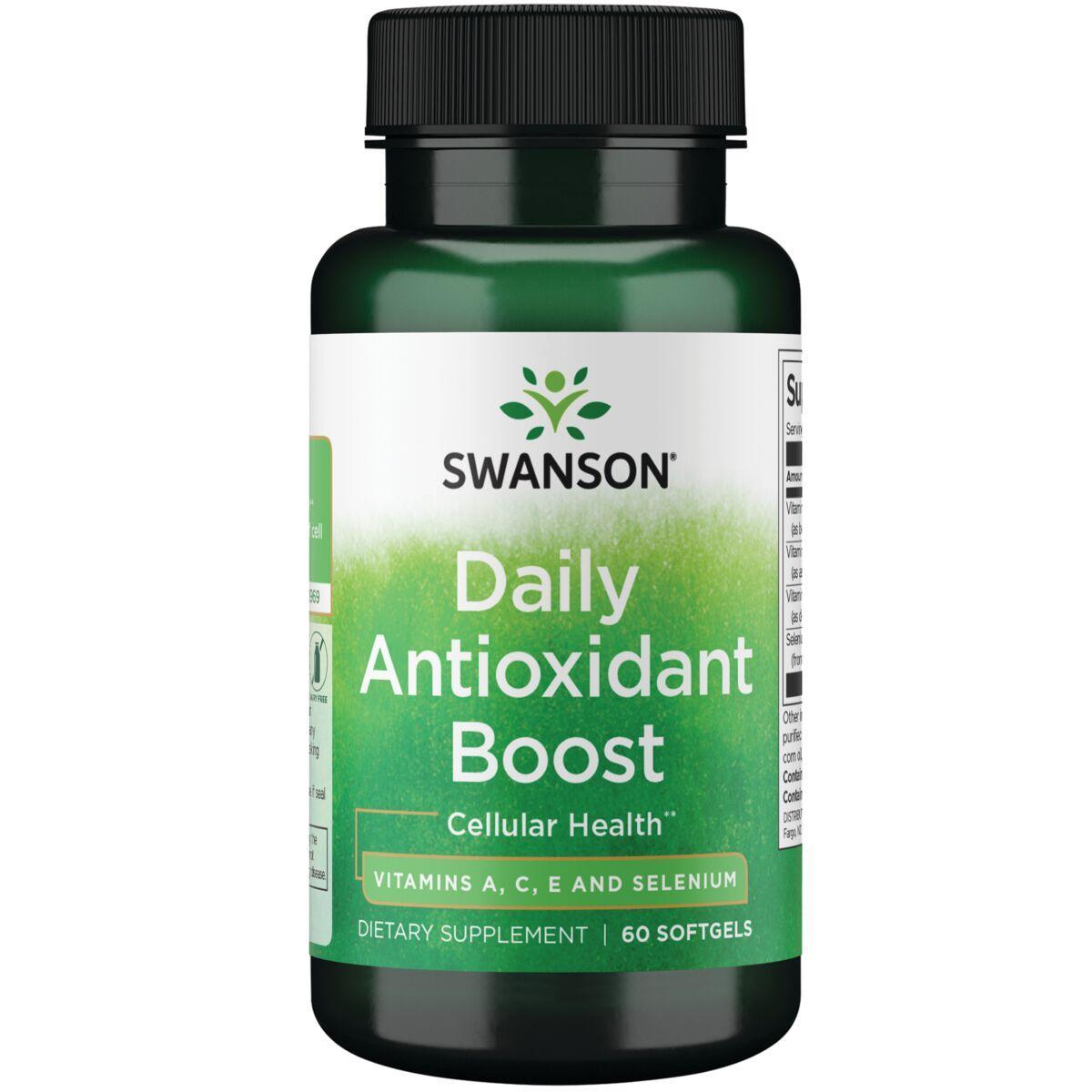 Swanson Vitamins Daily Antioxidant Boost Vitamin | 60 Soft Gels