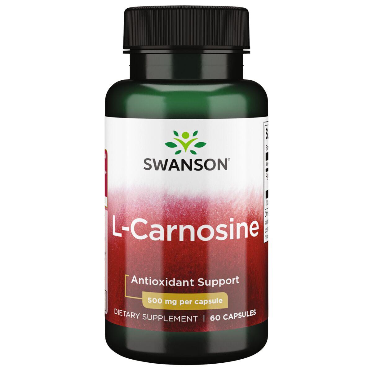 Swanson Ultra L-Carnosine Supplement Vitamin | 500 mg | 60 Caps